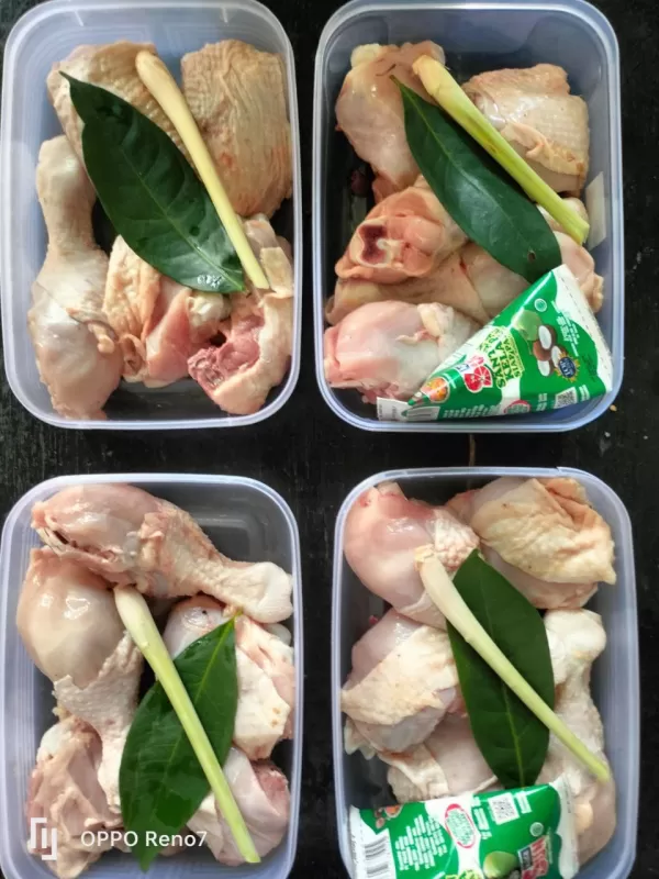 Ayam mentah santan